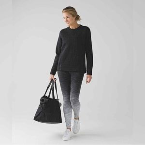 LULULEMON Soulcycle Wunder Under Hi-Rise Tight B&W Ombré Space Dye Leggings 2